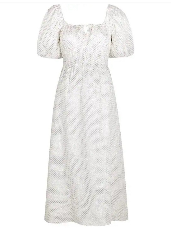 Faithfull the Brand Dresses & Skirts - FAITHFULL THE BRAND
Maurelle Polka-Dot Print Linen Midi Dress size medium